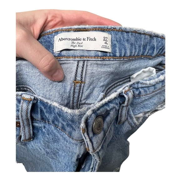 Abercrombie & Fitch The Dad High Rise Distressed 4S / 27 - Picture 2 of 3